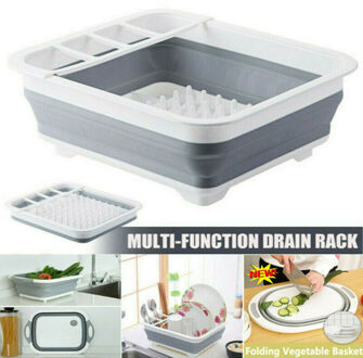 Snijplank Vouwen Afvoer Mand Multifunctionele 2 In 1 Spoelbak Snijplank