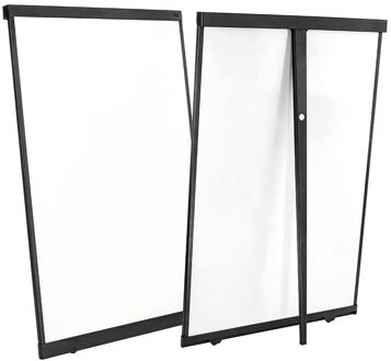SNIP Flex whiteboard - Magnetisch emaille staal - Mobiel / Wandmontage Zwart