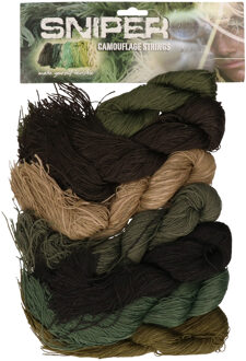 Sniper camouflage draad - polyester - multi kleuren - leger thema artikelen