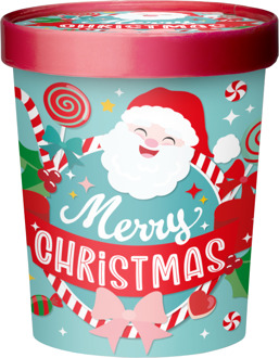 Snoep Bucket Merry Christmas Cartoon Multikleur - Print