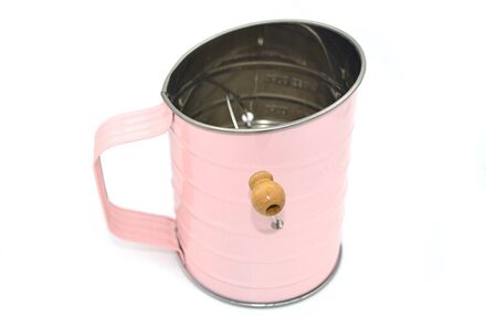 Snoep kleur! Classic Rvs Zeefje Handslinger Icing Suiker Zeef Bakvormen Gereedschap