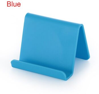 Snoep Kleur Universele Mini Smart Telefoon Tafel Desk Mount Stand Phone Holder Beugel Voor Mobiele Mobiele Telefoon Tabletten Lui Beugel blauw
