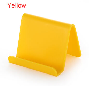 Snoep Kleur Universele Mini Smart Telefoon Tafel Desk Mount Stand Phone Holder Beugel Voor Mobiele Mobiele Telefoon Tabletten Lui Beugel geel