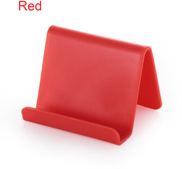 Snoep Kleur Universele Mini Smart Telefoon Tafel Desk Mount Stand Phone Holder Beugel Voor Mobiele Mobiele Telefoon Tabletten Lui Beugel rood