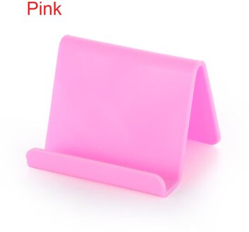 Snoep Kleur Universele Mini Smart Telefoon Tafel Desk Mount Stand Phone Holder Beugel Voor Mobiele Mobiele Telefoon Tabletten Lui Beugel roze