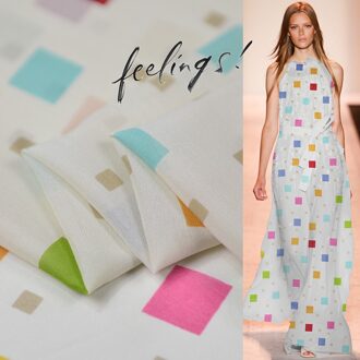 Snoep Straat Gedrukt 110Cm Breed 12Momme 95% Zijde 5% Spandex Stof Voor Jurk Micro Transparante Sjaal Elastische Georgette zomer