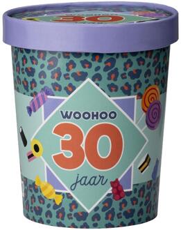 Snoepbeker Ø12x14cm - 30 jaar Multikleur
