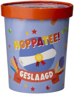 Snoepbeker Ø12x14cm - Geslaagd school Multikleur