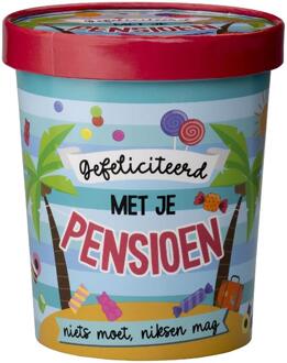 Snoepbeker Ø12x14cm - Pensioen Multikleur