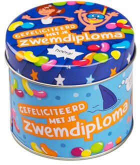 snoepblikje zwemdiploma Multikleur