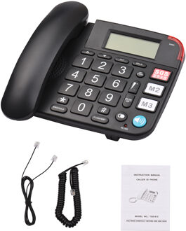 Snoer Vaste Telefoon Vaste Telefoon Grote Knop Voor Ouderen Senioren Telefoon Lcd Mute/Pauze/Hold/ Flash/herhalen/Handsfree