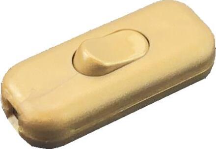 Snoerschakelaar 2A Brons kleur