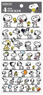 SNOOPY 4 Size Sticker (Funny Face) 95 x 205mm
