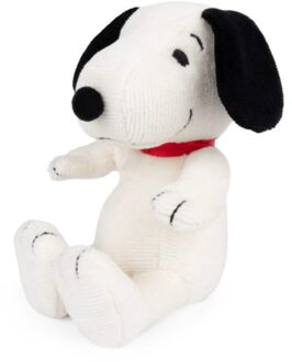 Snoopy corduroy knuffel in cadeaubox, formaat 17 cm, kleur creme