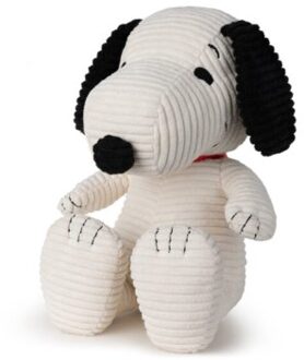 Snoopy eco corduroy knuffel, 27 cm, creme