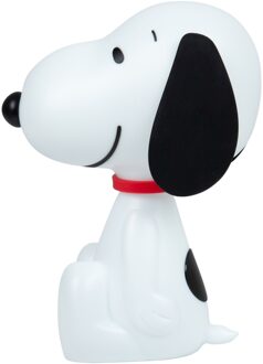 Snoopy nachtlampje 30 cm led wit/zwart