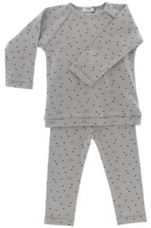 Snoozebaby pyjama Milky Rust junior katoen taupe 2-delig mt 74/80