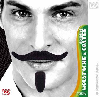 Snor en Sik zwart chevalier