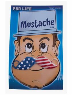 Snor USA Amerika Multikleur - Print