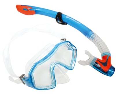 Snorkelset Barbados Junior Blauw 2-delig