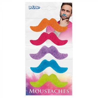 Snorrenset Neon Kleuren (5st) Multikleur - Print
