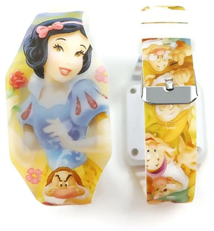 Snow White Children's Watch Gift Silicone LED Luminous Watch Children's Clock Gift for Children Holiday gift
