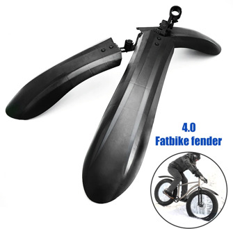 Snowbike 4.0 Wide Fat Bike Fender Accessories Fatbike Front Rear Mud guard 26-29inch Bicycle Wings Widen For Snow bike Fenders