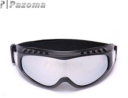 Snowboard Stofdicht Zonnebril Motorcycle Ski Bril Lens Frame Anti-Fog Bril zilver