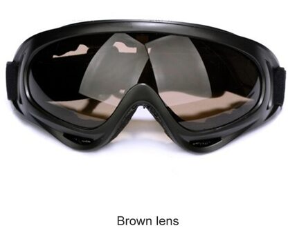 Snowboarden Bril Anti-Kras Fietsen Pc Lens Groot Frame Bril Skiën Brillen Outdoor Fiets Winddicht champagne