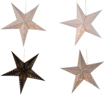 Snowflake Ster van papier warm wit 60cm Kerstartikelen