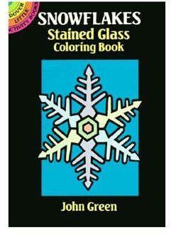 Snowflakes Stained Glass Colouring Book - Green, John