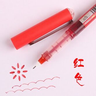 Snowhite PVN-159 Naald-type gel pen 3PCS 0.5/0.38mm student Rechte lijn pen kleur gel pen Rood / 0.38mm