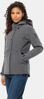 Snowy Park Jkt W Gevoerde Jas Dames Zwart - L