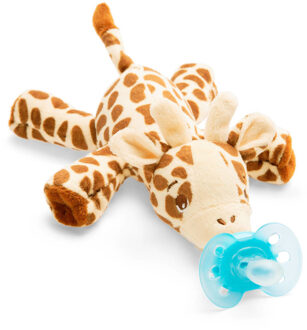 Snuggle Knuffelspeen - Ultra Soft Giraffe - 0/6 maanden Blauw