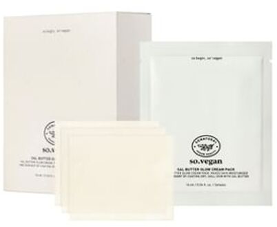 So Vegan Sal Butter Glow Cream Pack Set 3 Sheets (16ml) x 10 Packs