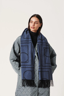 SOAKED IN LUXURY 30406123 pentile scarf Blauw - One size