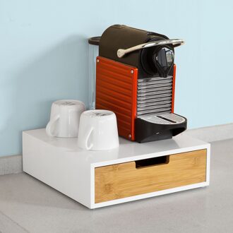 Sobuy®FRG179-WN, Koffie Pod Opberglade, Koffie Capsule Houder Stand Box, Theezakjes Storage Case, w30 X D31 X H9cm