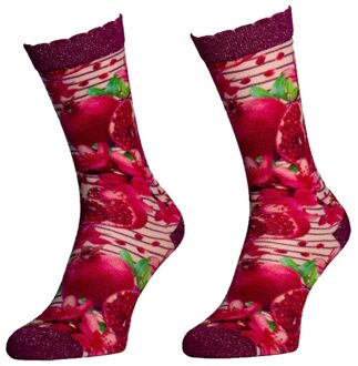 Sock My Feet Sokken Dames Pomegrenate-39/42 - 39/42