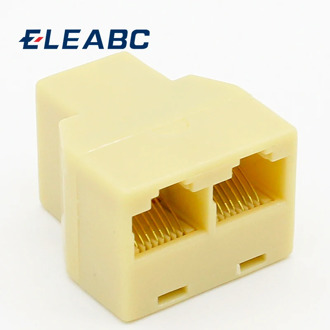 SOCKET RJ-45 Splitter Adatper Connector Ethernet Network Adapter RJ45 Splitter Cable CAT5 CAT6 LAN 8P8C Modular Plug For Laptop