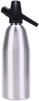 Soda Sifon Gun Bubble 1L Maken Fonkelende Gas Water Generator Kam Water Dispenser Gin Fizz Cocktails En Wijn Spritzers Zilver