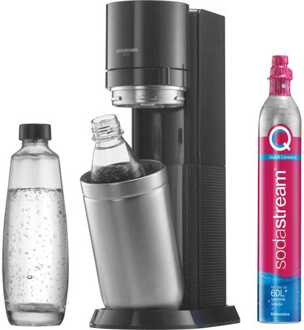 Sodastream DUO Starterpack incl.2x 1l.Fles + Quick Connect Cil. Waterkan Zwart