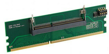 SODIMM DDR3 204-pin naar Desktop DDR3 240-pin Adapter