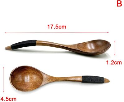 Soep Theelepel Mengen Lange Steel Houten Lepel Bamboe Koken Tool Desserts Salade Vorken