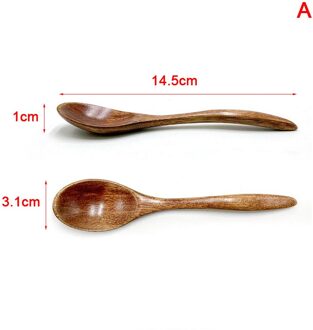 Soep Theelepel Mengen Lange Steel Houten Lepel Bamboe Koken Tool Desserts Salade Vorken
