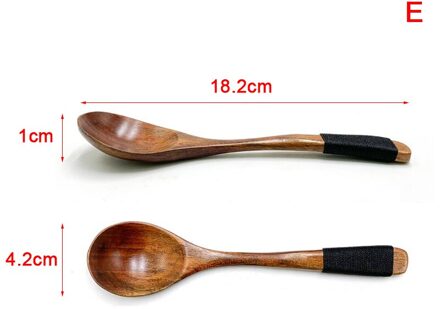 Soep Theelepel Mengen Lange Steel Houten Lepel Bamboe Koken Tool Desserts Salade Vorken