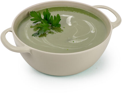 Soepkommen met hengsels - Campinglife - kunststof - D11 x H5 cm - beige