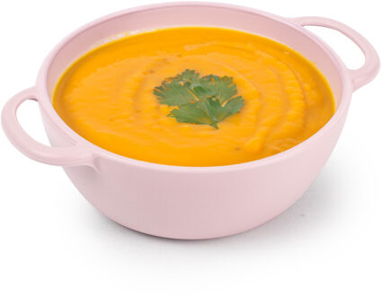 Soepkommen met hengsels - Campinglife - kunststof - D11 x H5 cm - roze - Stapelbaar