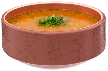 Soepkommen/serveer schaaltjes - Loft - keramiek - D15 x H7 cm - terracotta - Stapelbaar