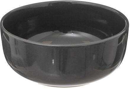 Soepkommen/serveer schaaltjes - Santorini - keramiek - D15 x H6.5 cm - donkergrijs - Stapelbaar