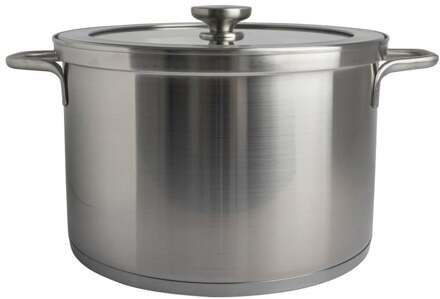 soeppan inclusief deksel met afgietsysteem - RVS - ø24x16 cm